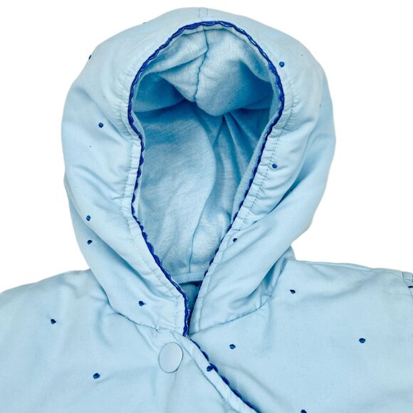 London Fog Baby’s Snuggle Footed Snowsuit Hooded One Piece Snow Bib Suit 3/6M - Picture 6 of 13